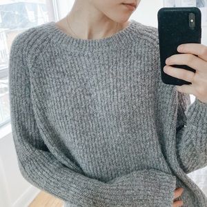 Vintage Style Boyfriend Fit Knit Sweater